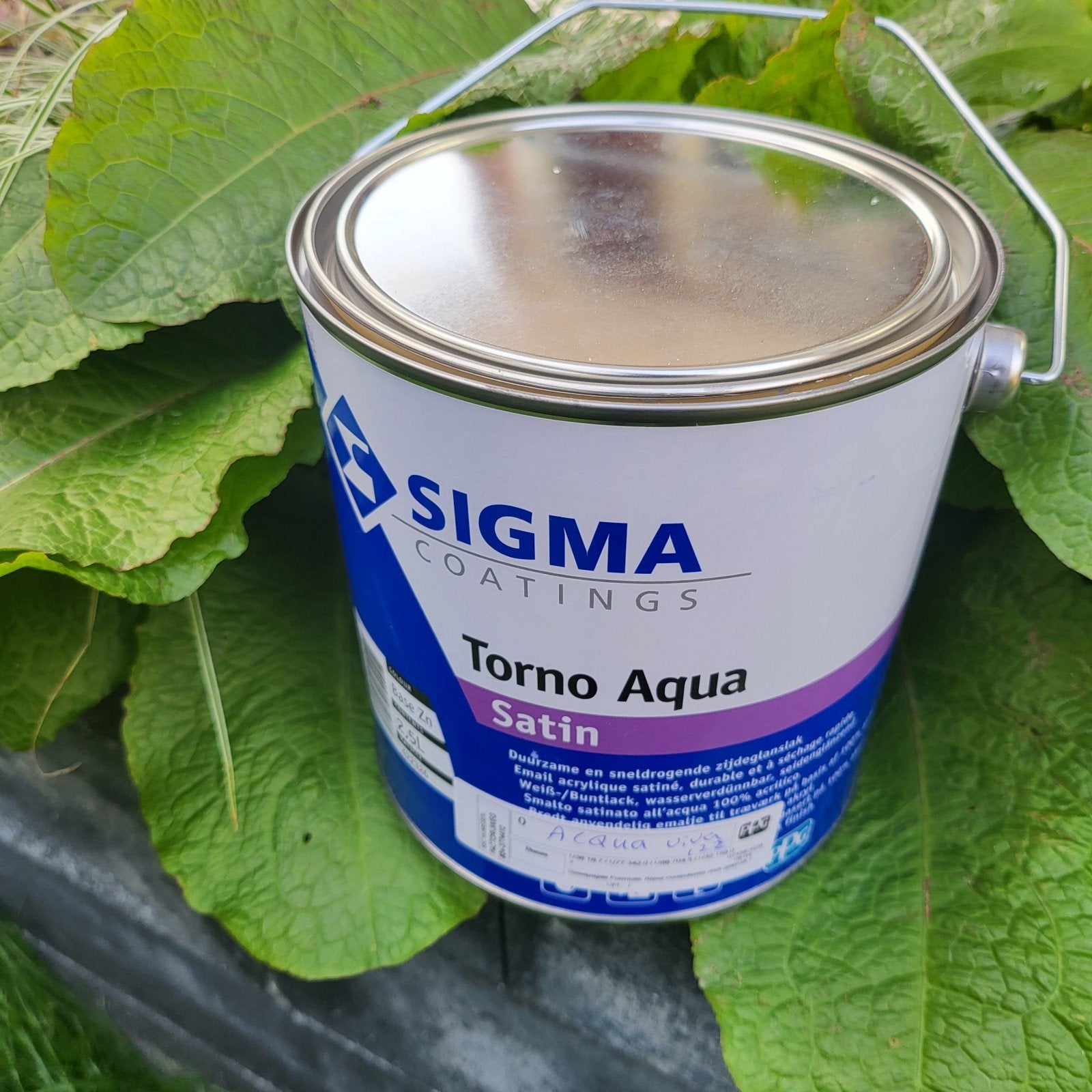 Sigma Torno Aqua Satin verf - Duurzame zijdeglanslak, Ophalen, Wit, Nieuw, Lak