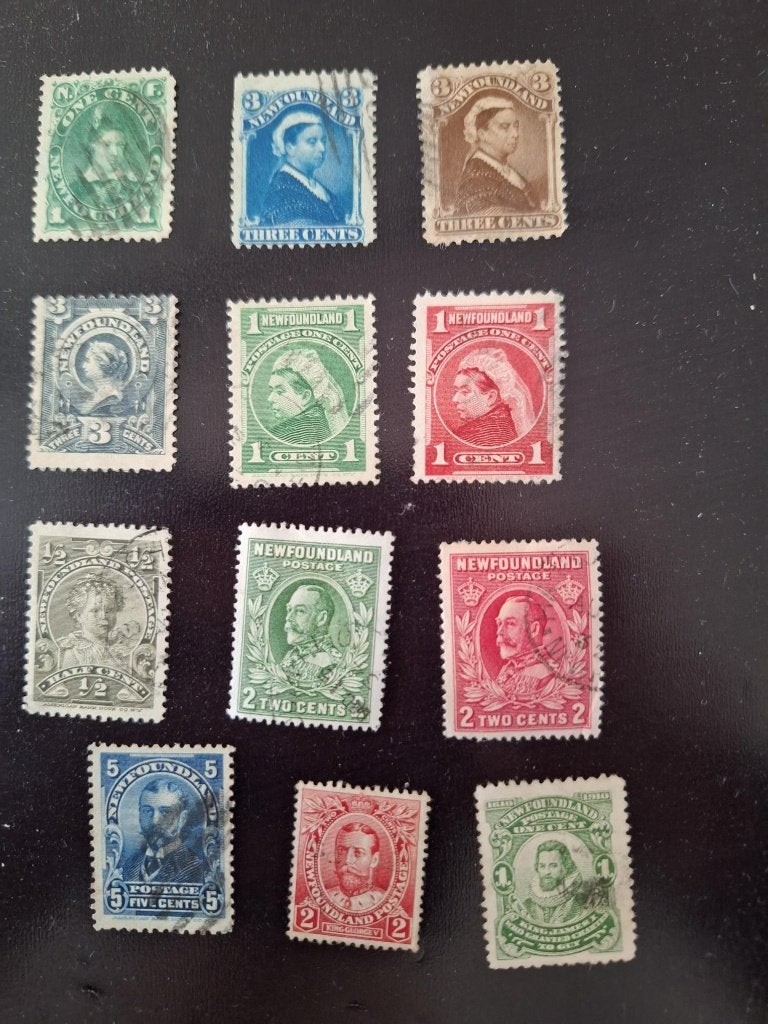 Postzegels Groot Brittannië, Newfoundland gestempeld, Ophalen of Verzenden, Gestempeld, Noord-Amerika