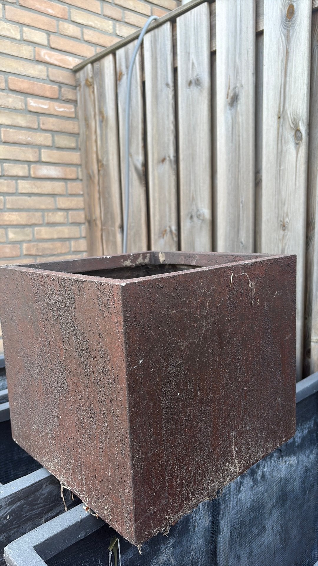 Vierkante planten bak, Steen, Gebruikt, Vierkant, Ophalen of Verzenden