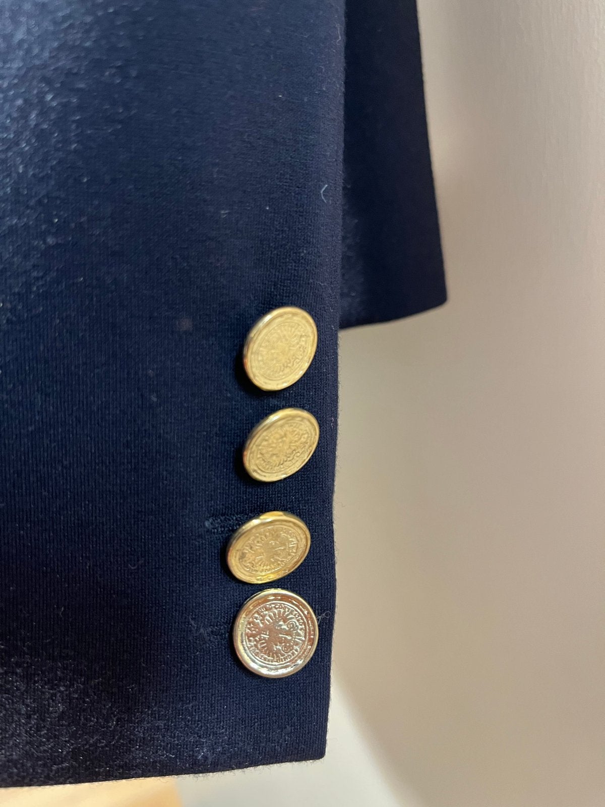 Purdey Olinda Blazer - Donkerblauwe blazer met gouden knopen, Maat 38/40 (M), Blauw, Nieuw, Ophalen of Verzenden
