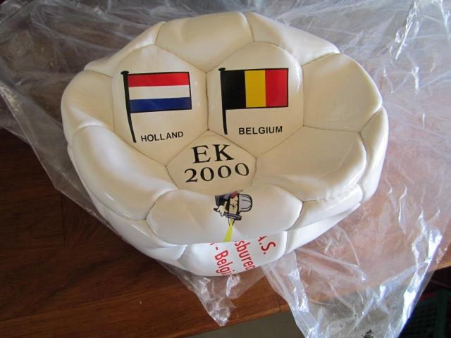 Leren voetbal EK 2000 Holland-Belgium., Ophalen of Verzenden, Nieuw, Overige binnenlandse clubs, Overige typen