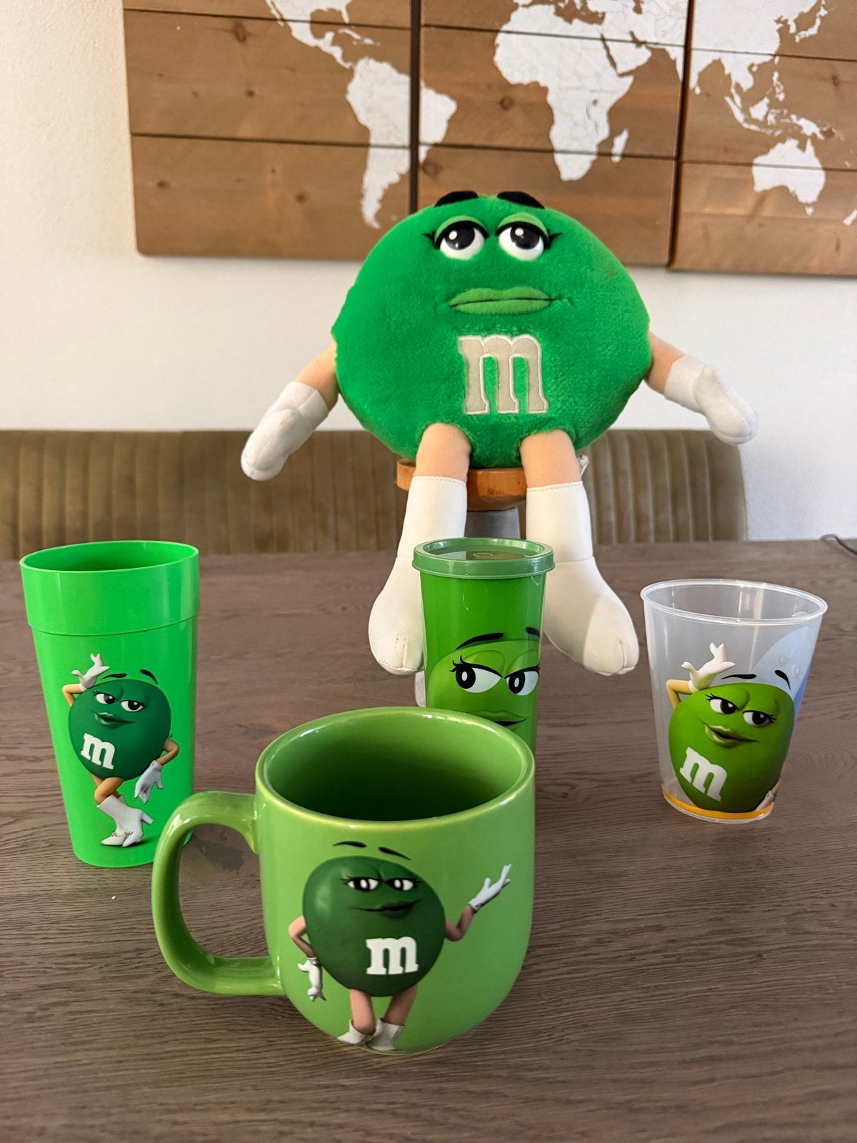 M&M's Groen Collectie: Knuffel, Mok & Bekers, Ophalen of Verzenden, Zo goed als nieuw