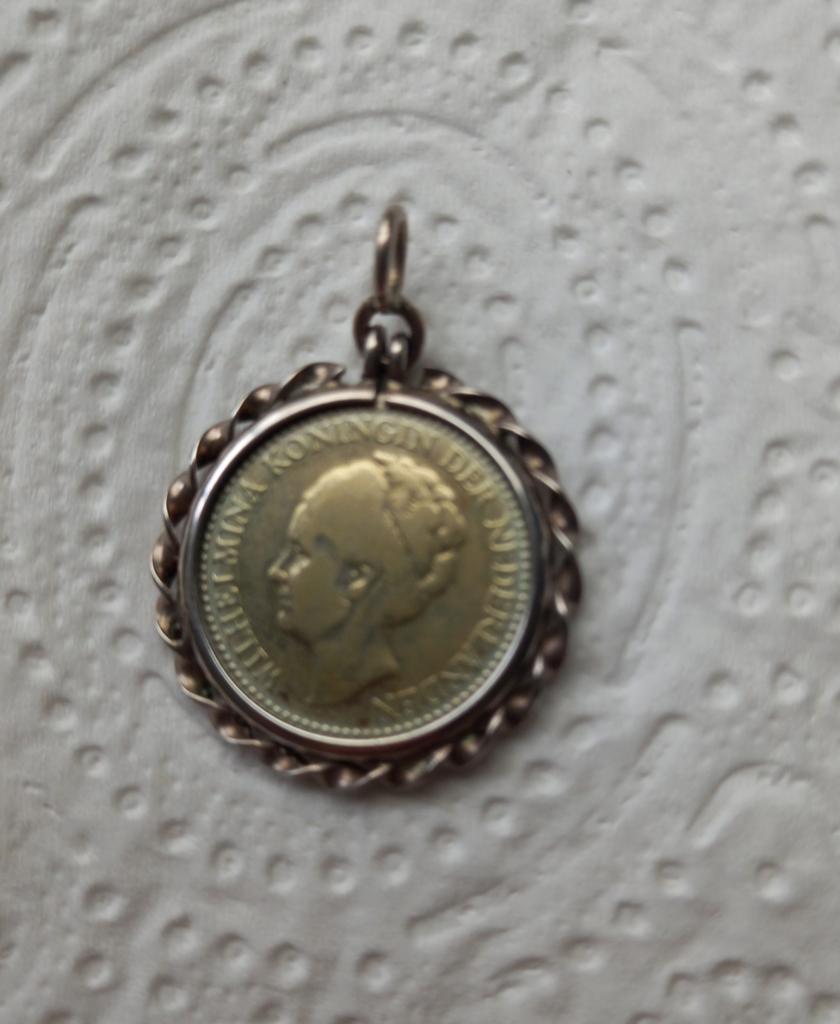 Munt HALVE gulden WILHELMINA 1921, Antiek en Kunst, Ophalen of Verzenden