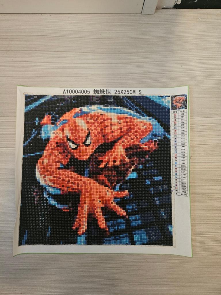 Diamond Painting Spiderman 25x25cm, Hobby en Vrije tijd, Knutselen, Ophalen of Verzenden, Nieuw, Knutselwerk