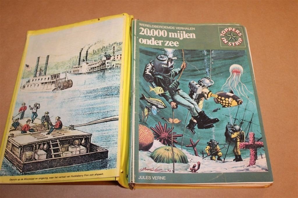 Toppers in Strip — Complete Map 1 met 16 Delen 1974, Boeken, Stripboeken, Eén stripboek, Ophalen of Verzenden, Gelezen