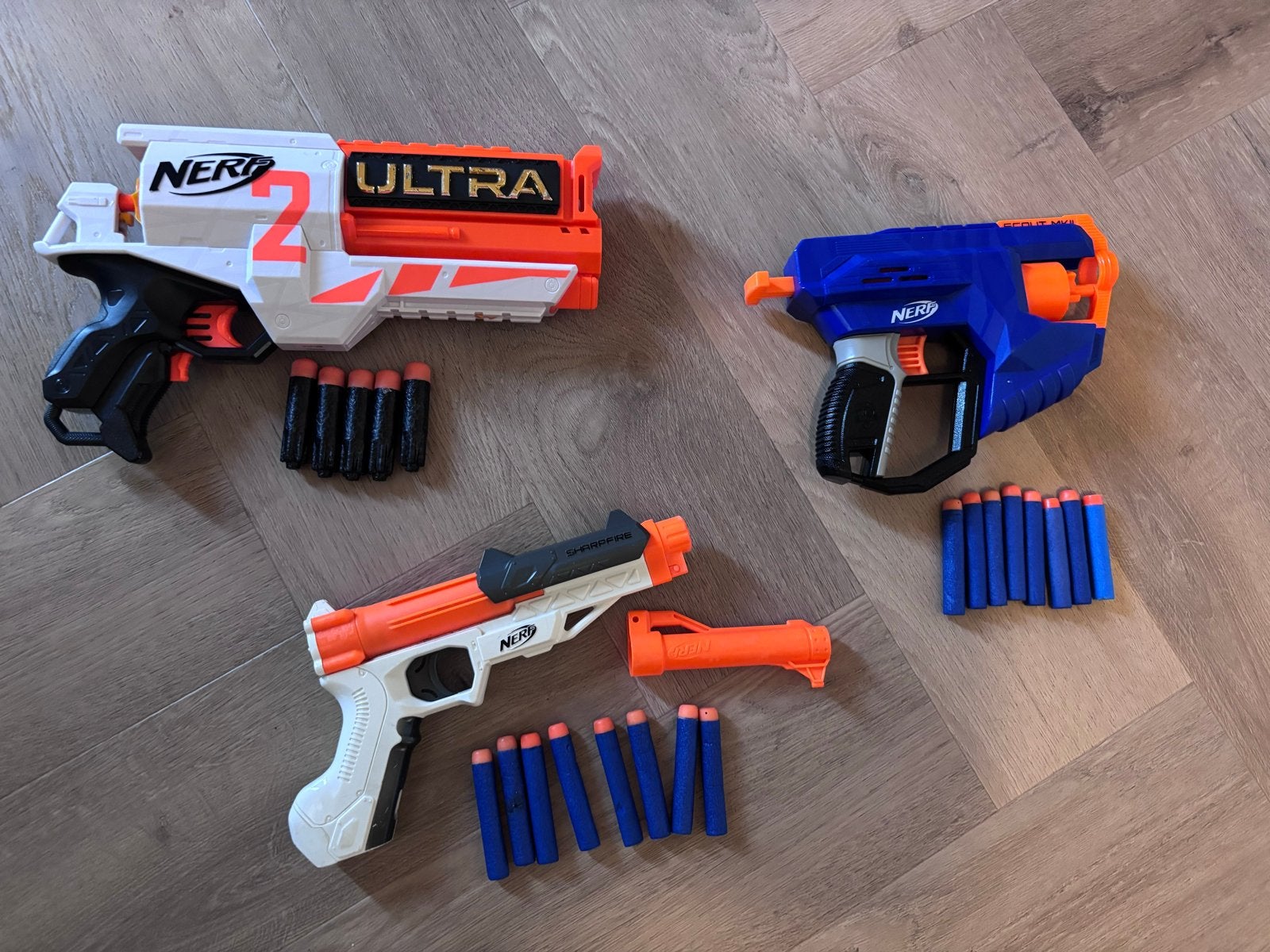 Nerf Ultra en Nerf Elite Blasters met Darts, Ophalen of Verzenden, Gebruikt