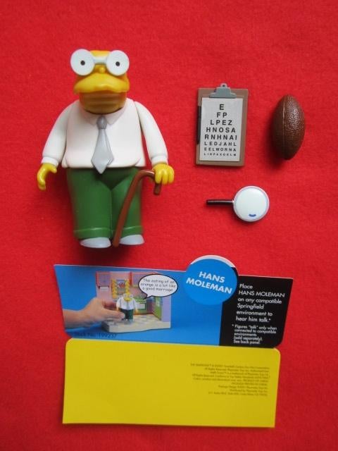 Figuur Simpsons Milhouse, Hans Moleman, Herb Powell, Ophalen of Verzenden, Zo goed als nieuw, Actiefiguur of Pop