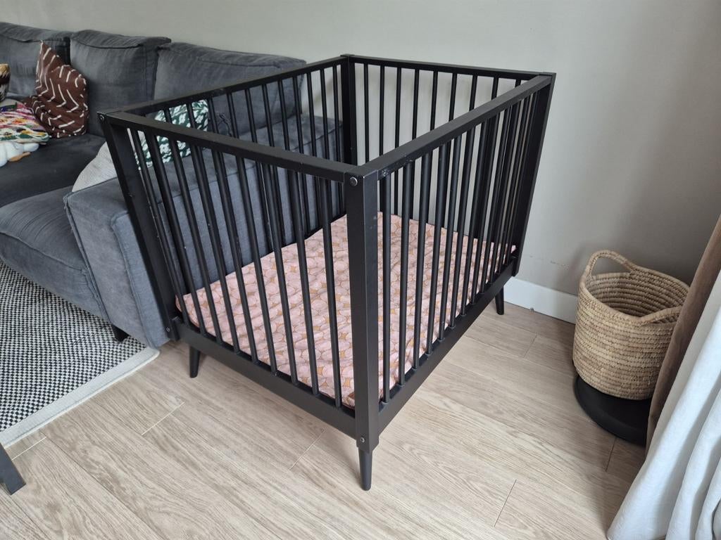 Europe Baby Evy Box Mat Zwart met Evy boxkleed Matty Terra, Ophalen, Gebruikt, Rechthoekig, In hoogte verstelbaar