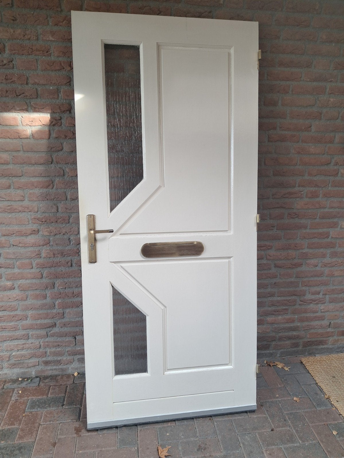 voordeur hardhout 940x2112 3 puntsslot, Doe-het-zelf en Verbouw, Ophalen, Gebruikt, 80 tot 100 cm, Buitendeur