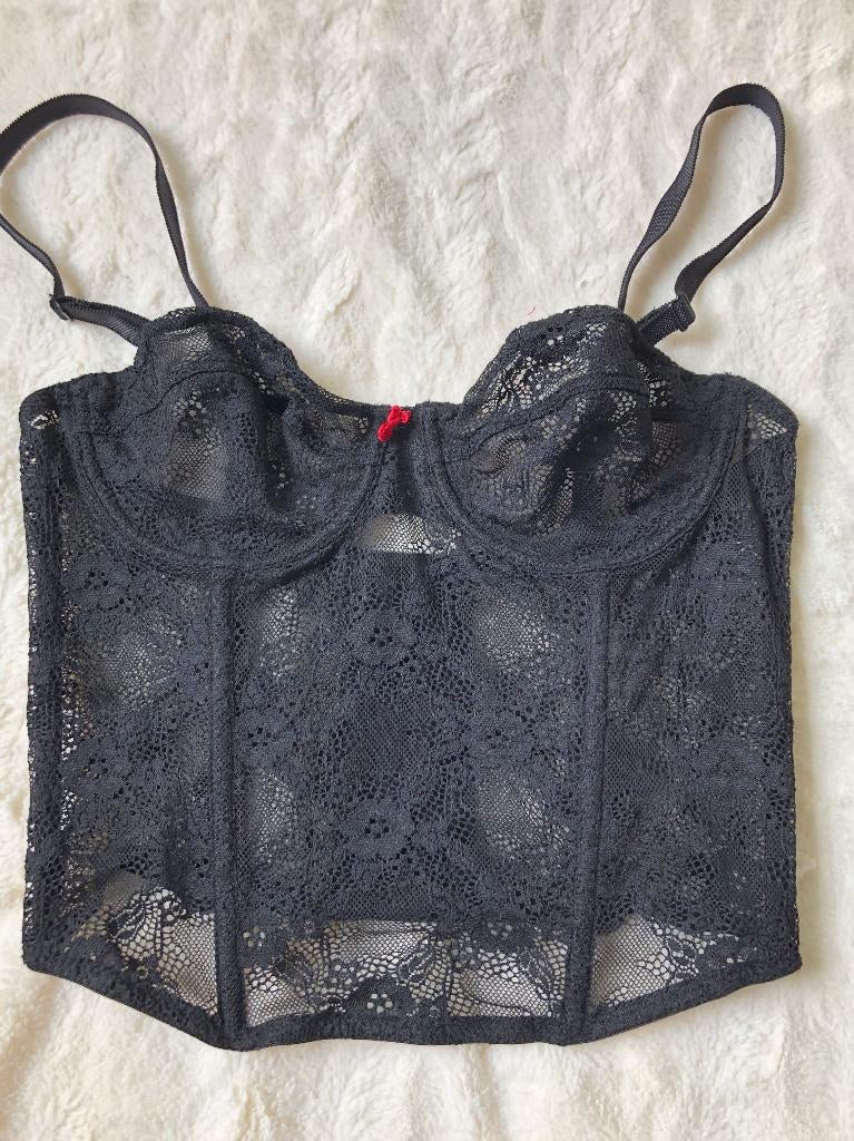 Lingerie corset, Ophalen of Verzenden, Zwart, Body of Korset