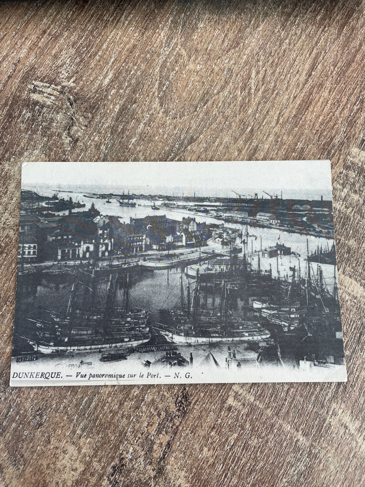 Oude Ansichtkaart Duinkerke - Panoramisch Zicht op de Haven, Ophalen of Verzenden, Ongelopen, Frankrijk