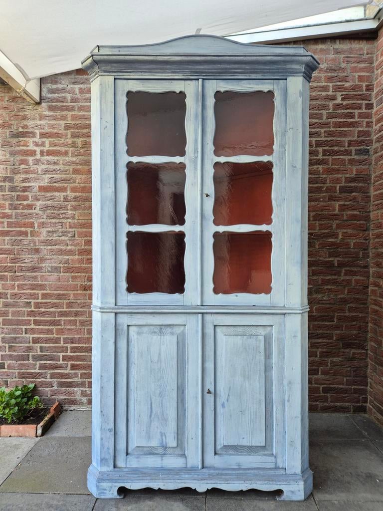 Hoekkast., Huis en Inrichting, Kasten | Vitrinekasten, Gebruikt, 200 cm of meer, 100 tot 150 cm, 50 tot 75 cm, Met deur(en), Met plank(en)