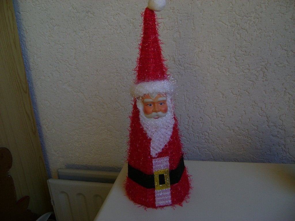 rode kerstman boom model met verlichting van 39cm hoog x13br, Ophalen of Verzenden, Zo goed als nieuw
