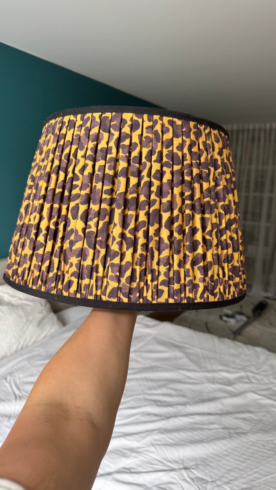 Panter print lampen kap, Ophalen, Zo goed als nieuw