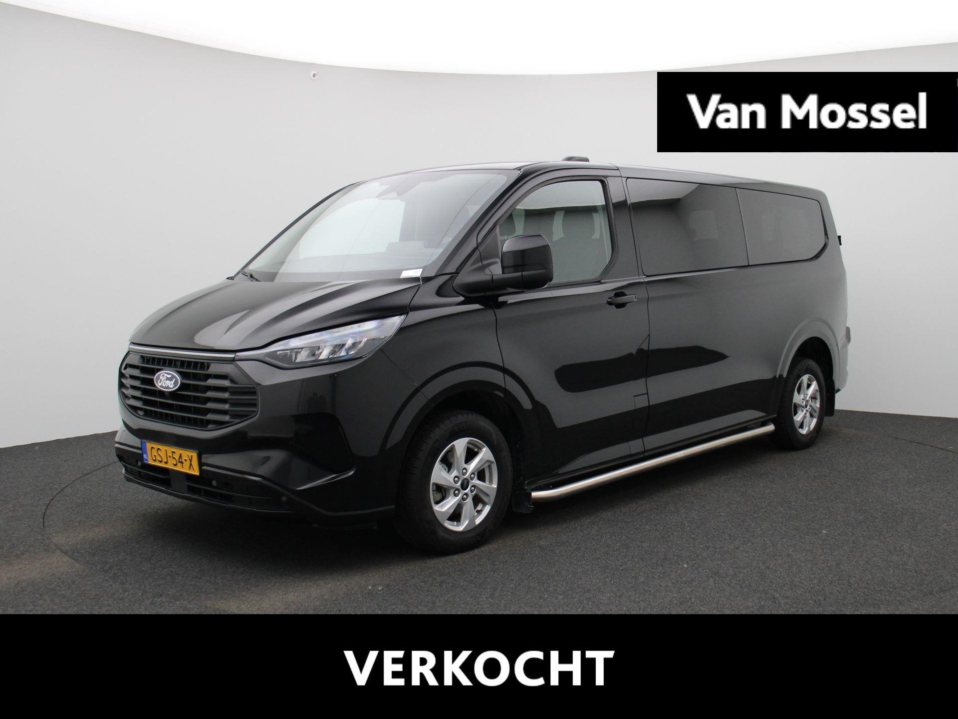 Ford Transit Custom 340 2.5 PHEV L2H1 Limited | 9 persoons |, Auto's, 12 maanden, Gebruikt, Euro 6, Zwart