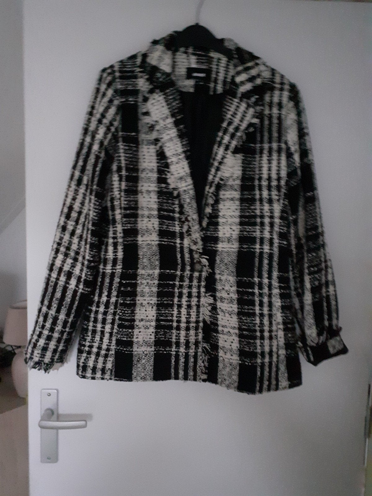Eksept geruite blazer zwart/wit maat XL, Zwart, Maat 46/48 (XL) of groter, Ophalen of Verzenden, Zo goed als nieuw