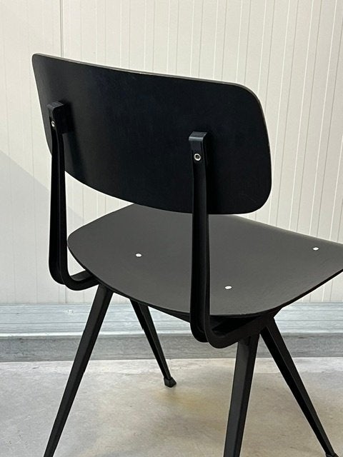 Result eetkamerstoelen 4x Friso Kramer design stoelen zwart, Gebruikt, ., Zwart, Vintage
