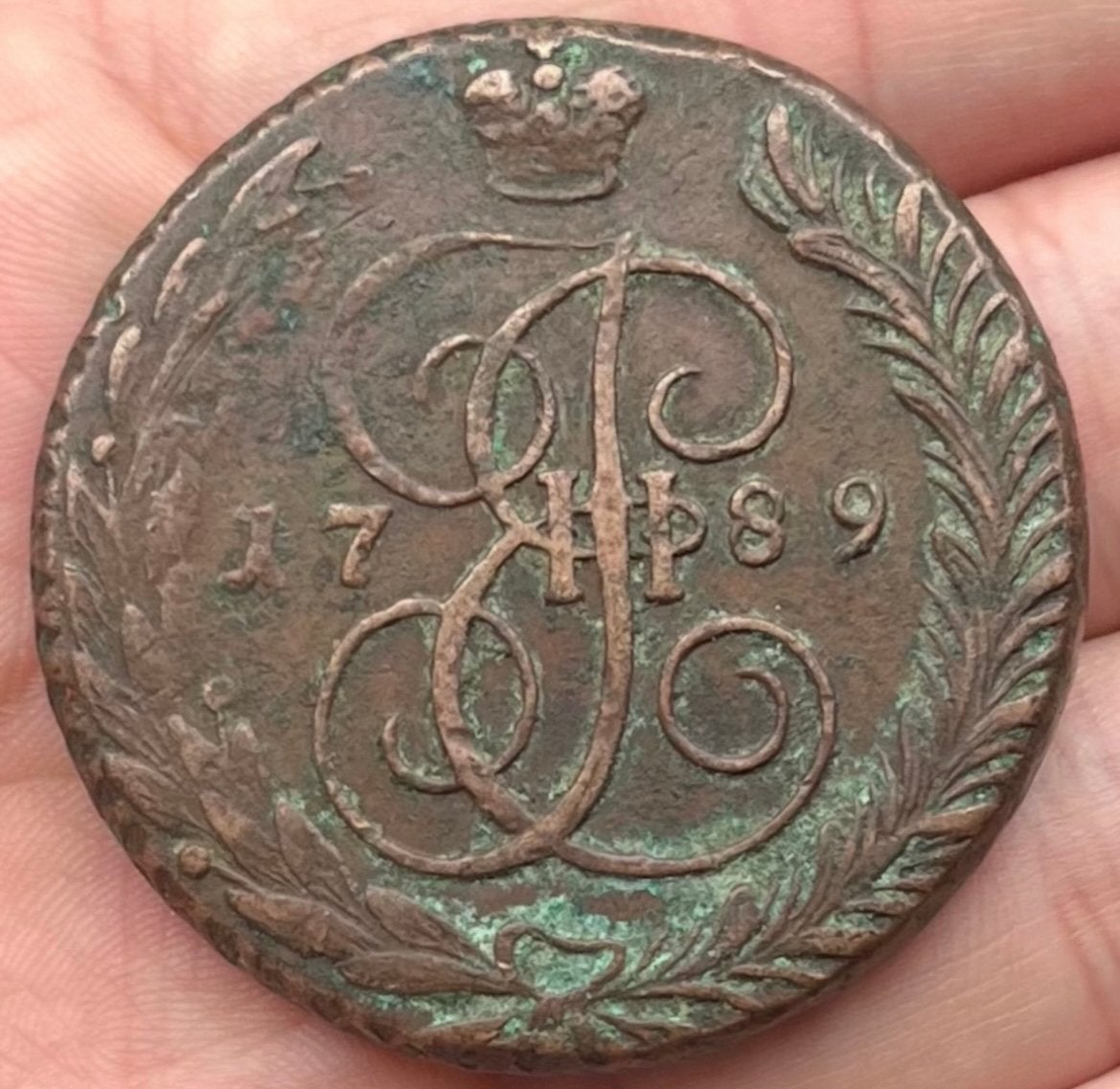 Prachtige 5 Kopeken Rusland 1789 anninsky, Ophalen of Verzenden, Rusland, Losse munt