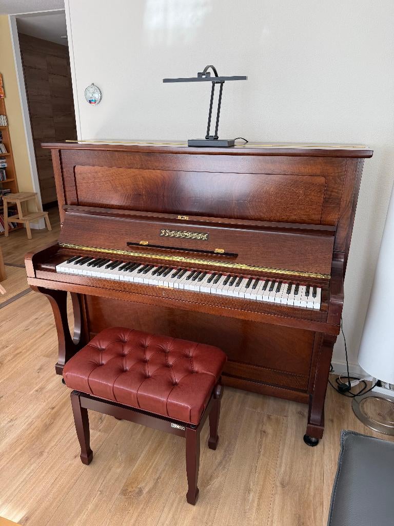 Volledig gerestaureerde Grotrian-Steinweg piano uit 1923, Muziek en Instrumenten, Piano's, Ophalen, Zo goed als nieuw, Bruin, Piano