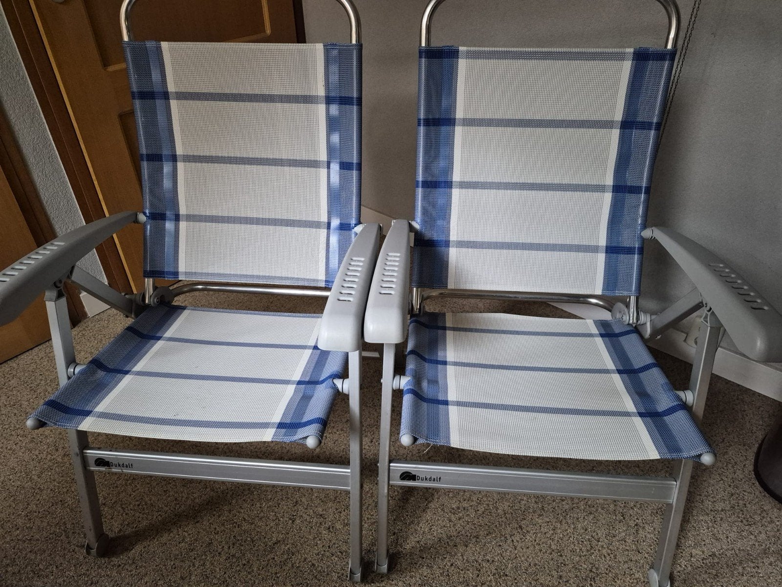 Dukdalf Campingstoelen - Set van 2, Ophalen, Zo goed als nieuw, Campingstoel