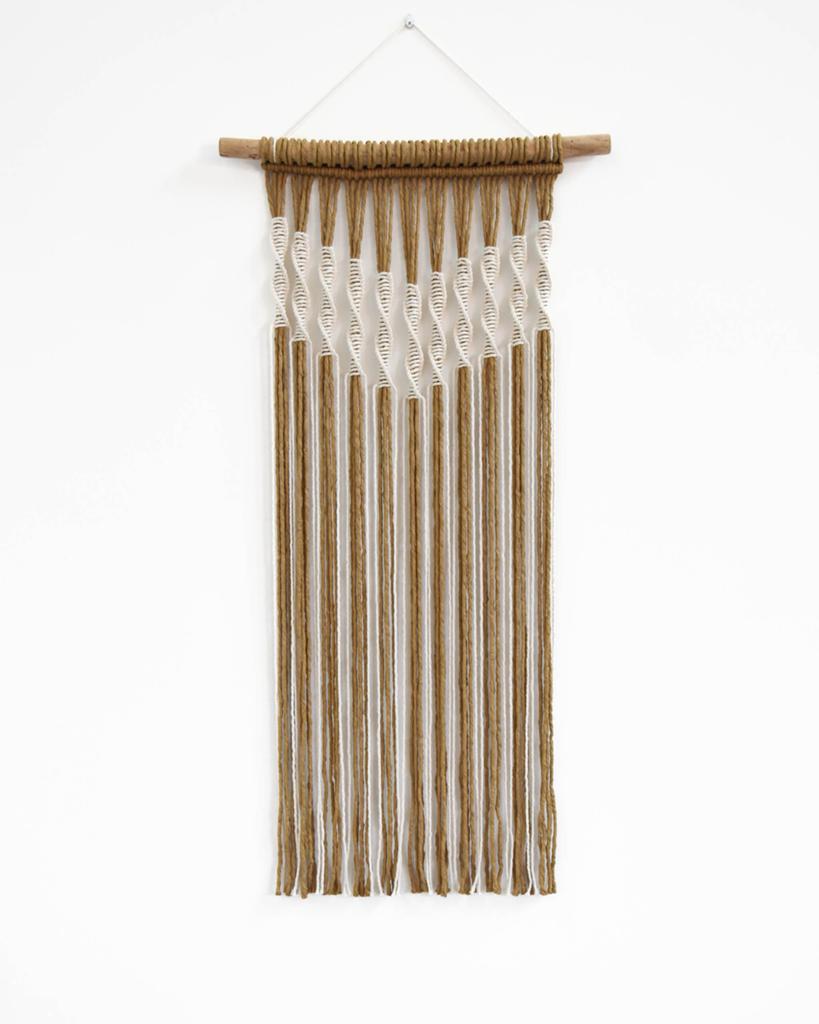 Wandkleed Nature in Goud Bruin met naturel 51 x 100 cm, Huis en Inrichting, Woonaccessoires | Wanddecoraties, Nieuw, Wandhanger