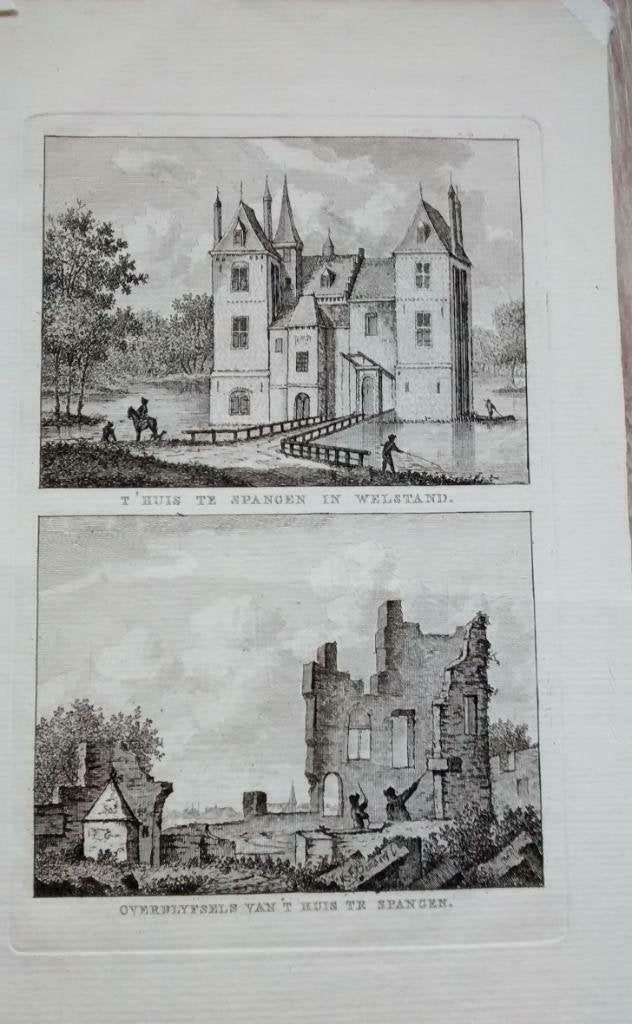 64 / Spangen het Huis Kopergravure Bendorp 18e eeuw, Ophalen of Verzenden