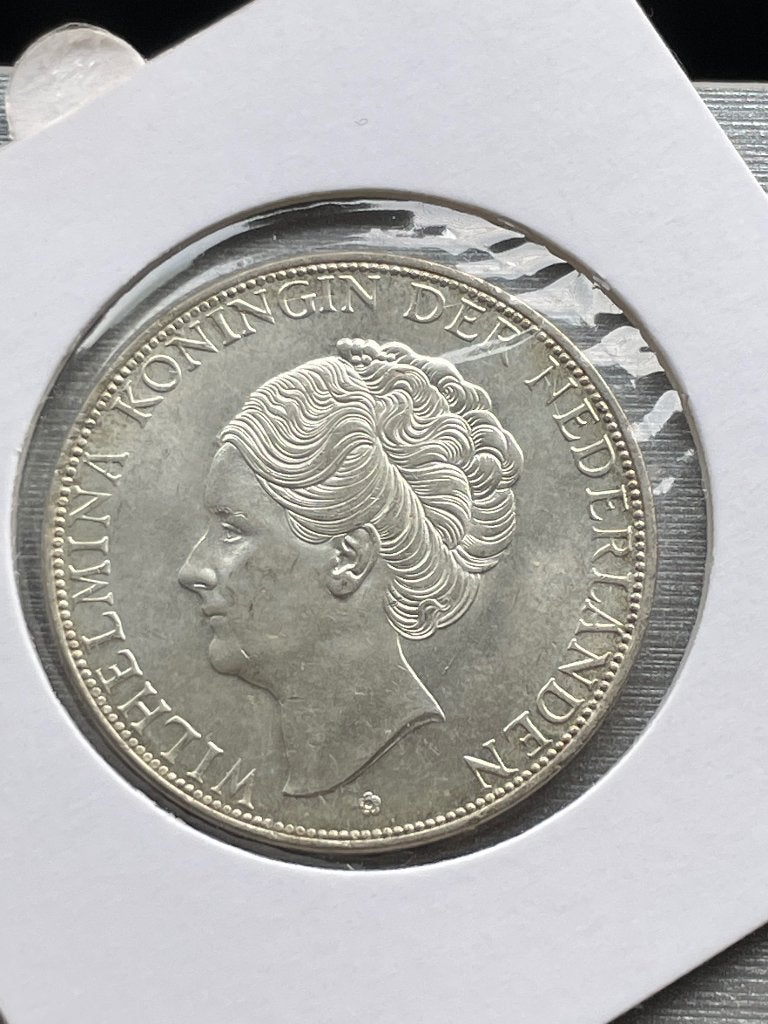 Prachtige rijksdaalder 1933, Verzenden, Koningin Wilhelmina, 2½ gulden, Zilver
