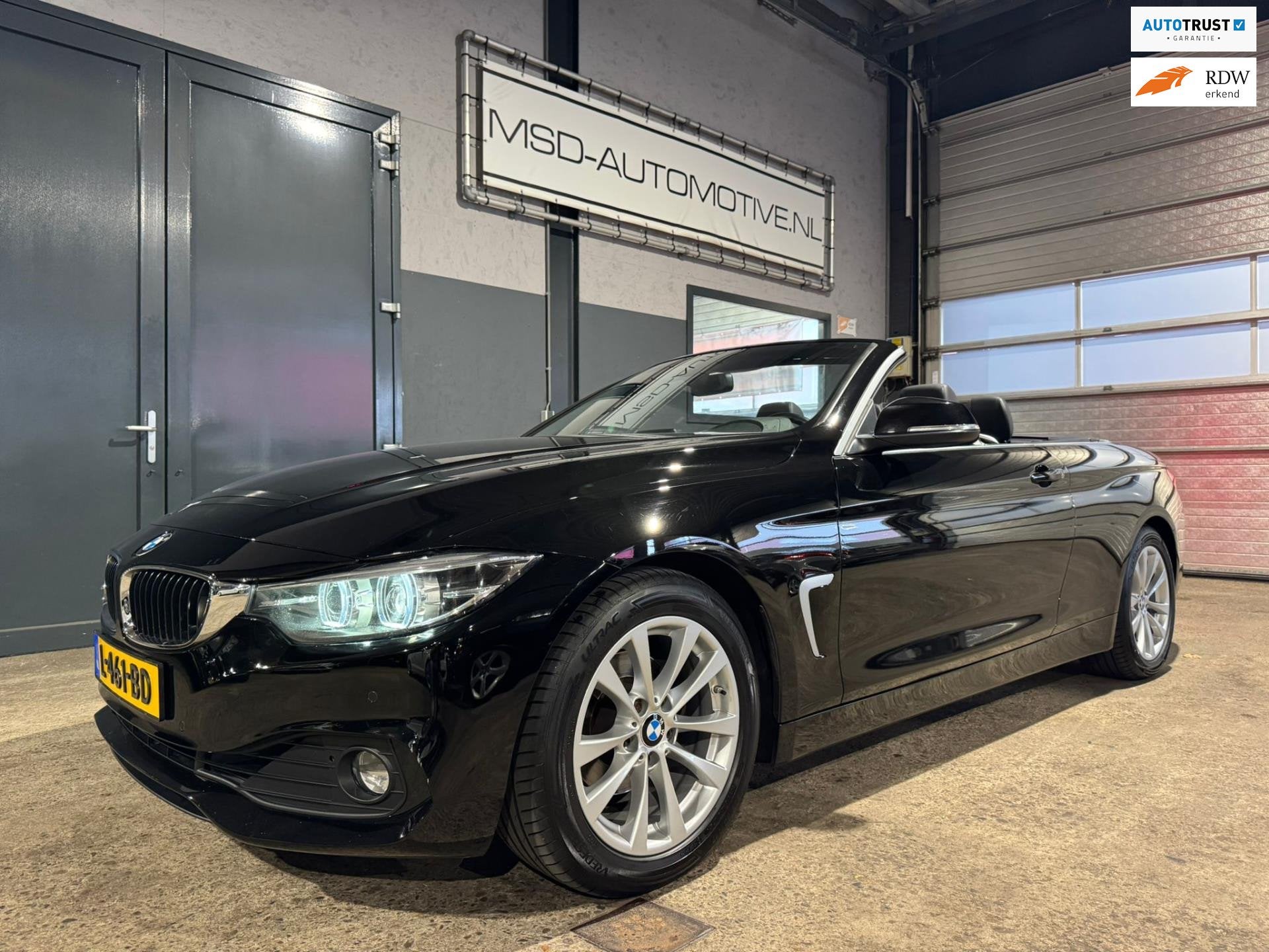 BMW 4-serie Cabrio 420i High Executive Leder Stoelverwarming, Auto's, BMW, Automaat, 1998 cc, Achterwielaandrijving, Gebruikt