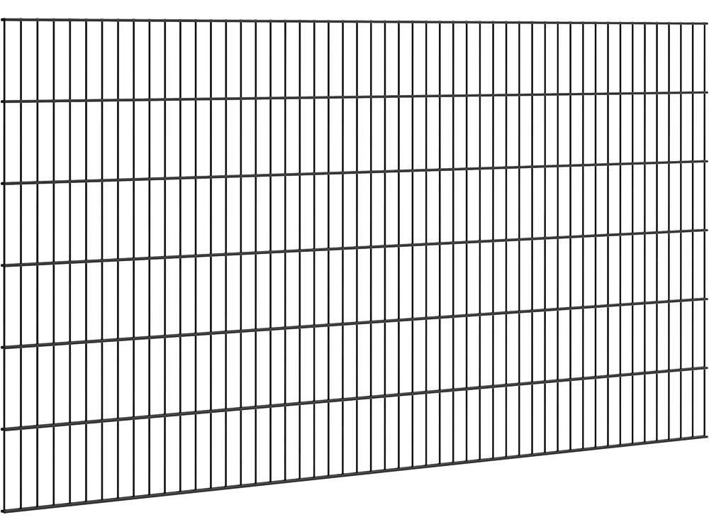 Dubbelstaafmat hekwerk Ø 8/6/8 stekloos 120cm RAL7016, Ophalen, Zo goed als nieuw, IJzer, Dubbelstaafmat hekwerk