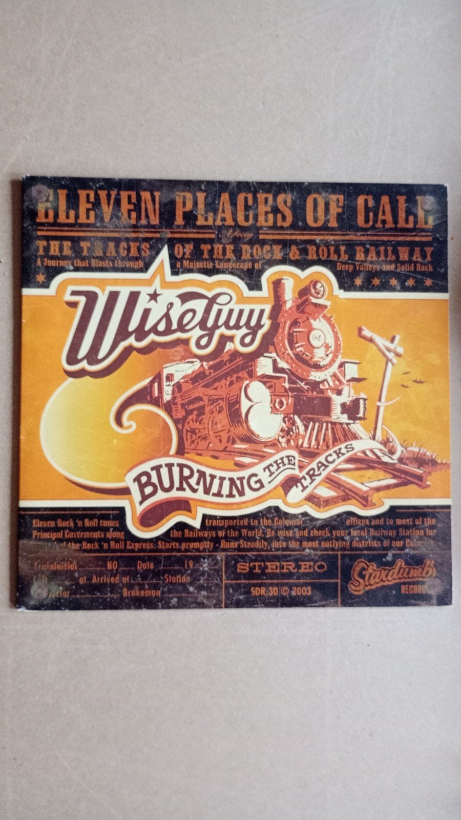 Wiseguy - Burning The Tracks lp, Cd's en Dvd's, LP, Gebruikt, Verzenden, Punk Rock
