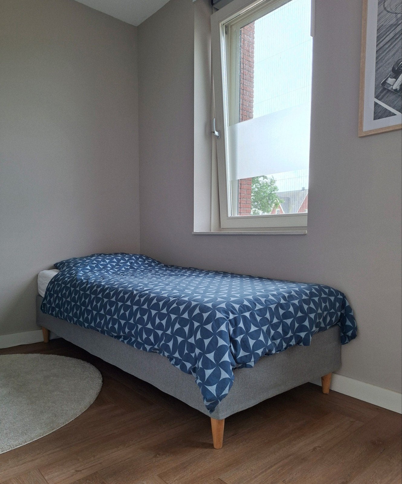 Comfortabel boxspring 90x200cm, Gebruikt, 90 cm, Eenpersoons, Ophalen of Verzenden