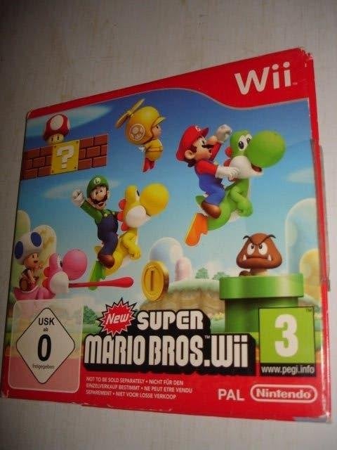 Super Mario Bros- New Super Mario Bros.Wii- NINTENDO, Gebruikt, Verzenden, 1 speler, Racen en Vliegen