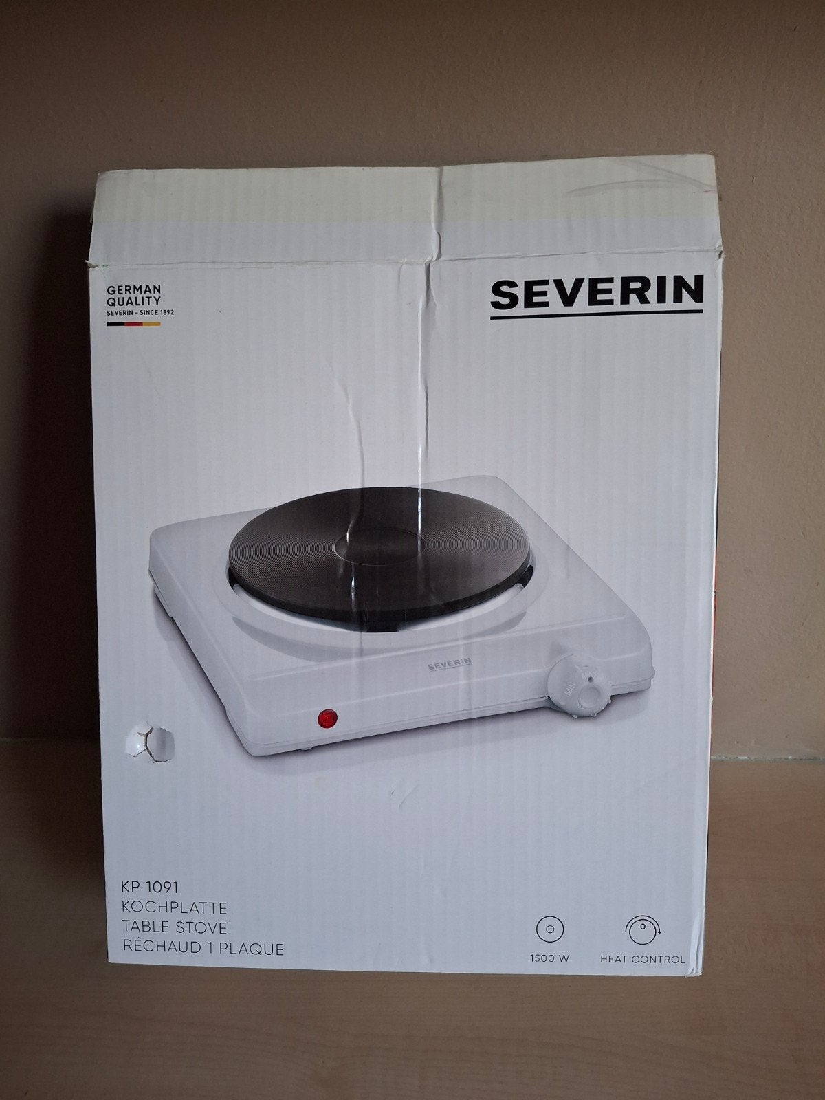 Severin Elektrische Camping Kookplaat, 3 kookzones of minder, Ophalen of Verzenden, Zo goed als nieuw, Vrijstaand