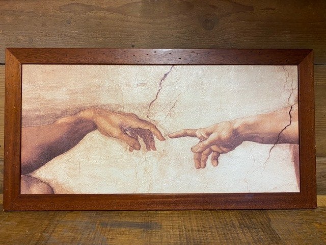 Schilderij - Michelangelo Buonarroti, Ophalen, Zo goed als nieuw, Schilderij, 75 tot 100 cm