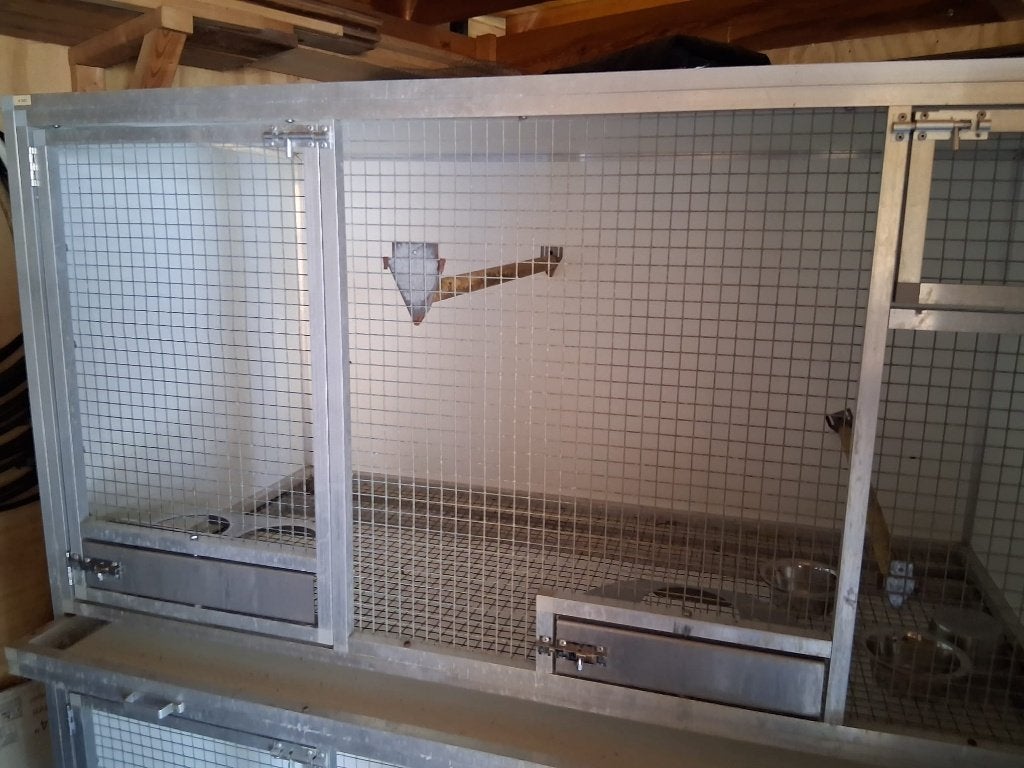 Te koop parkieten kweek kooi, Ophalen, Gebruikt, Aluminium, Vogelkooi