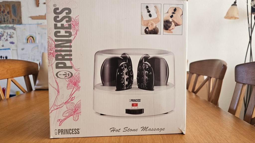 Princess Hotstone massageset - weinig gebruikt, Ophalen of Verzenden