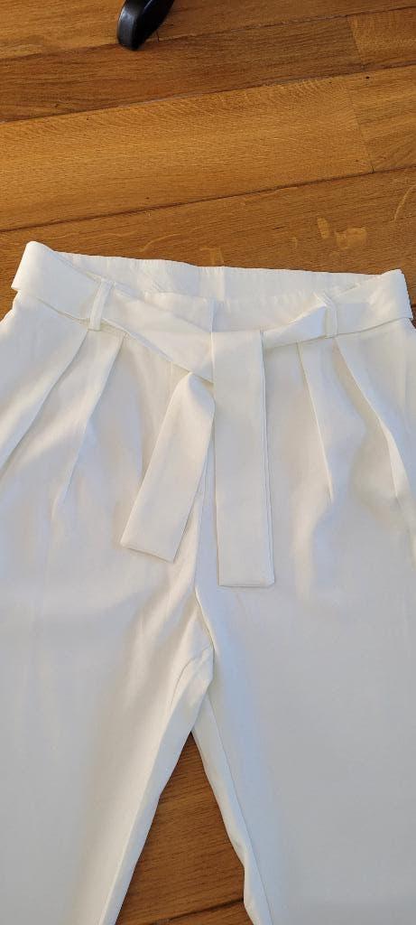 Off white palazzo wijde pijpen broek maat L 40/42 nieuw, Maat 38/40 (M), Wit, Nieuw, Ophalen of Verzenden