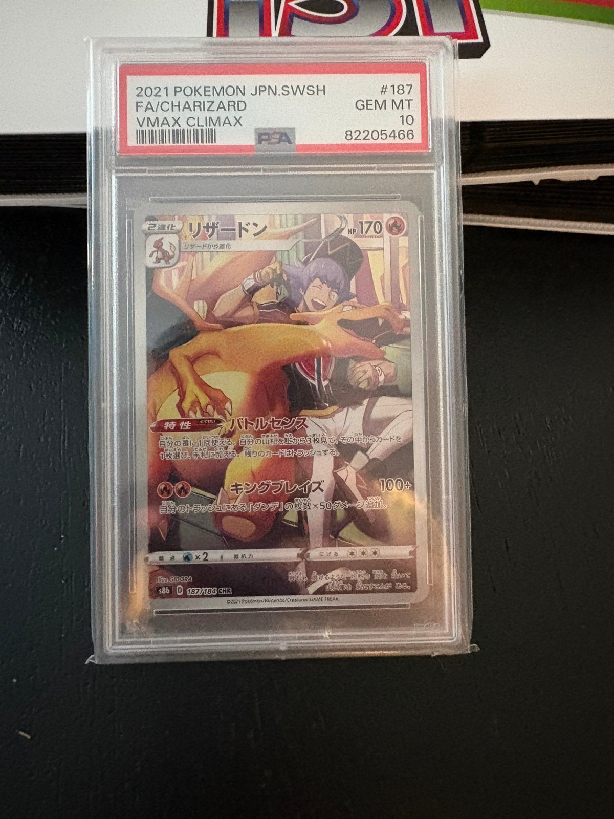 Charizard psa 10, Ophalen of Verzenden, Zo goed als nieuw, Meerdere kaarten, Foil