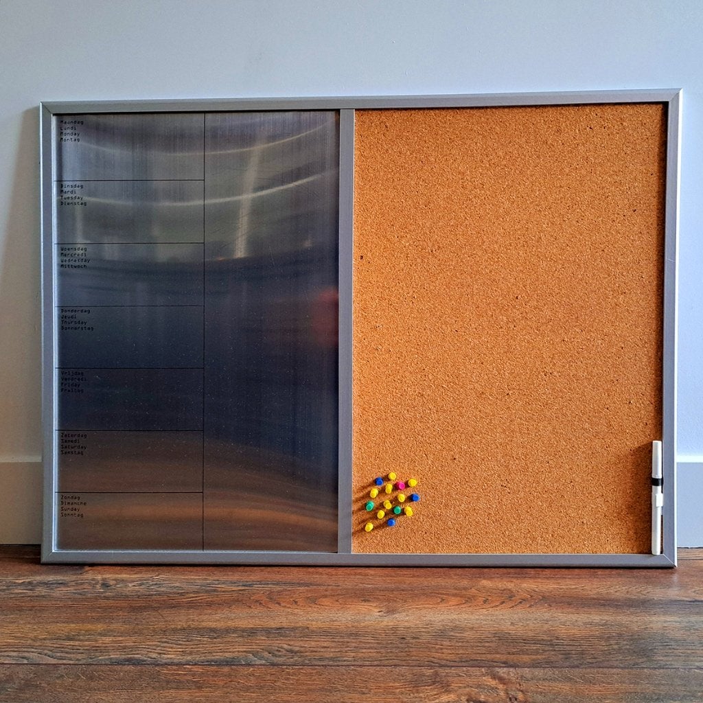 Planbord magneet en prikbord voor het gezin, Ophalen, Gebruikt, Prikbord