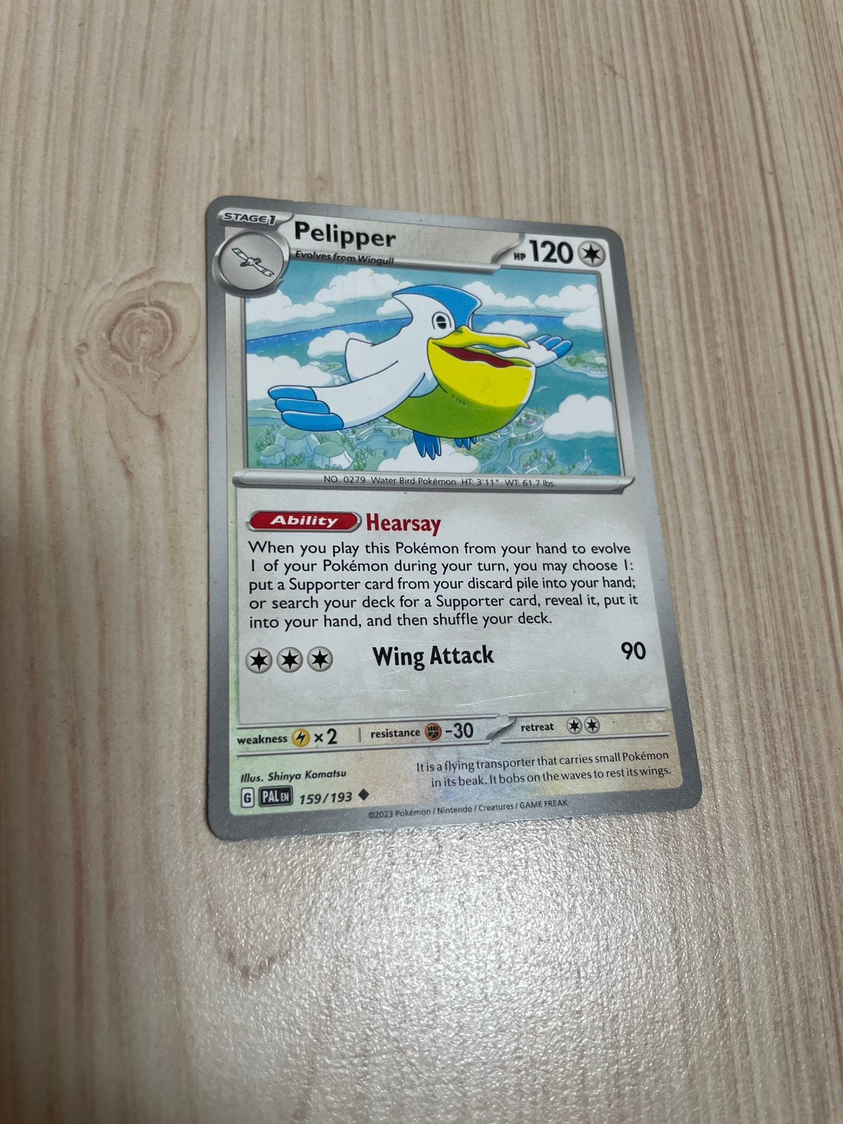 Pokémon kaart: Pelipper, Ophalen of Verzenden, Nieuw, Losse kaart