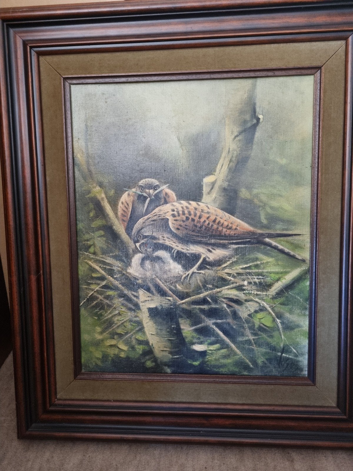 Prachtig handgeschilderd schilderij H. Vos - Rookvrij, Antiek en Kunst, Kunst | Schilderijen | Klassiek, Ophalen, Ingelijst, Doek