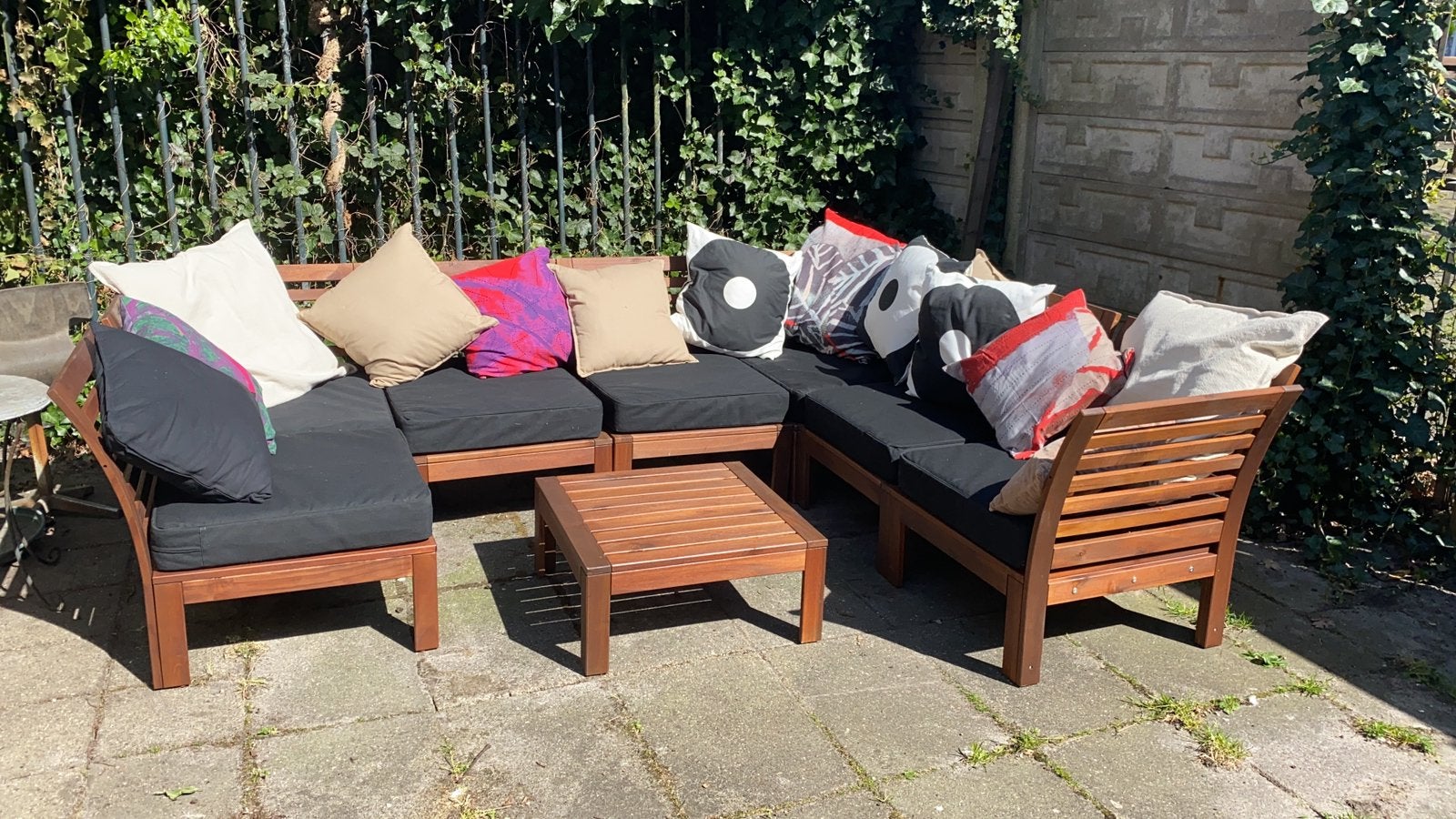 Kussenset tuinkussens ikea applaro of nämmarö zonder meubel, Tuin en Terras, Ophalen, Gebruikt, 7 zitplaatsen, Loungeset