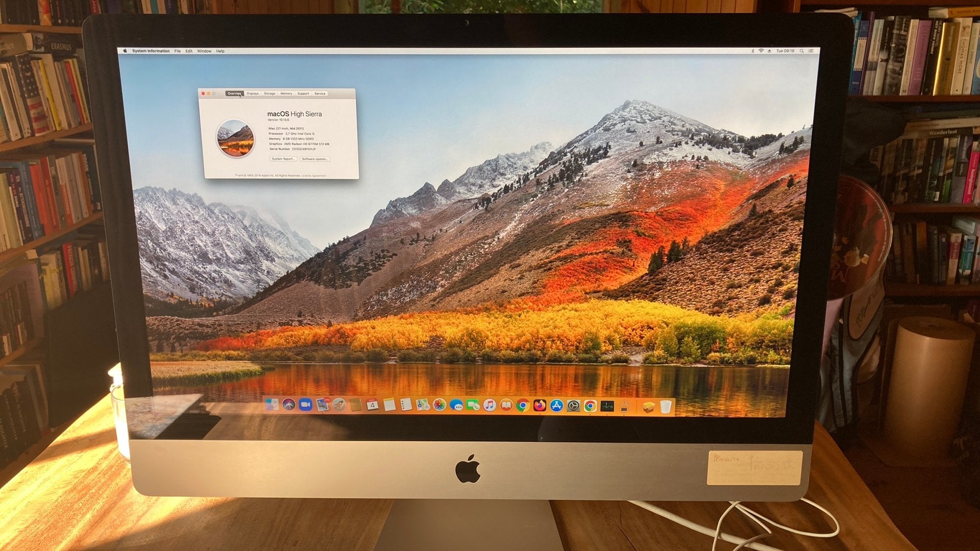 iMac (27-inch, Mid 2011) - 2.7 GHz i5, 8GB RAM, 250GB SSD, Ophalen, Gebruikt, 2 tot 3 Ghz, IMac