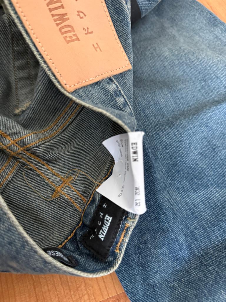 Nieuwe Edwin ED55 Regular Tapered Jeans W32 L32, Ophalen, Nieuw, Blauw, W32 (confectie 46) of kleiner
