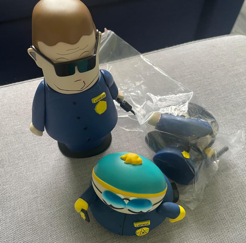Mezco South Park figuren cartman barbrady, Verzamelen, Ophalen of Verzenden, Gebruikt