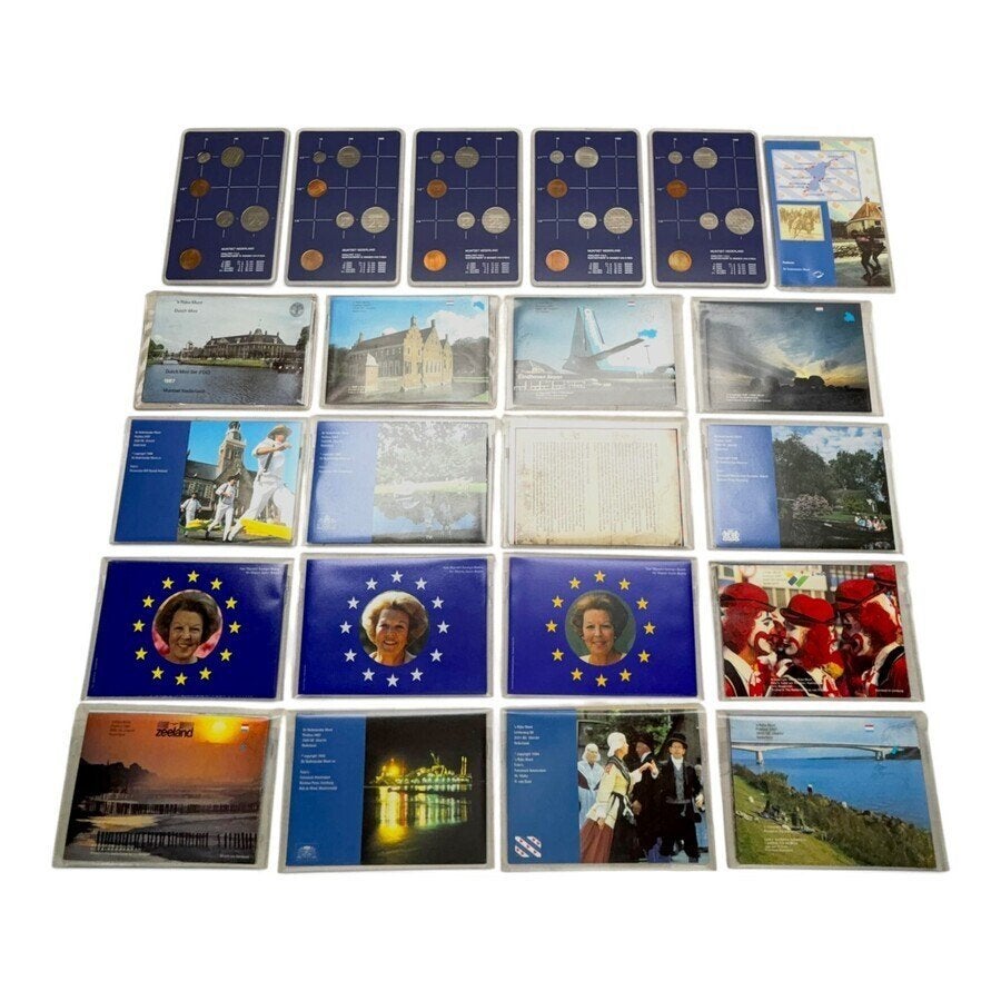 Lot van 21 stuks Nederlandse FDC muntsets., Postzegels en Munten, Ophalen of Verzenden, Vóór koninkrijk, Zilver