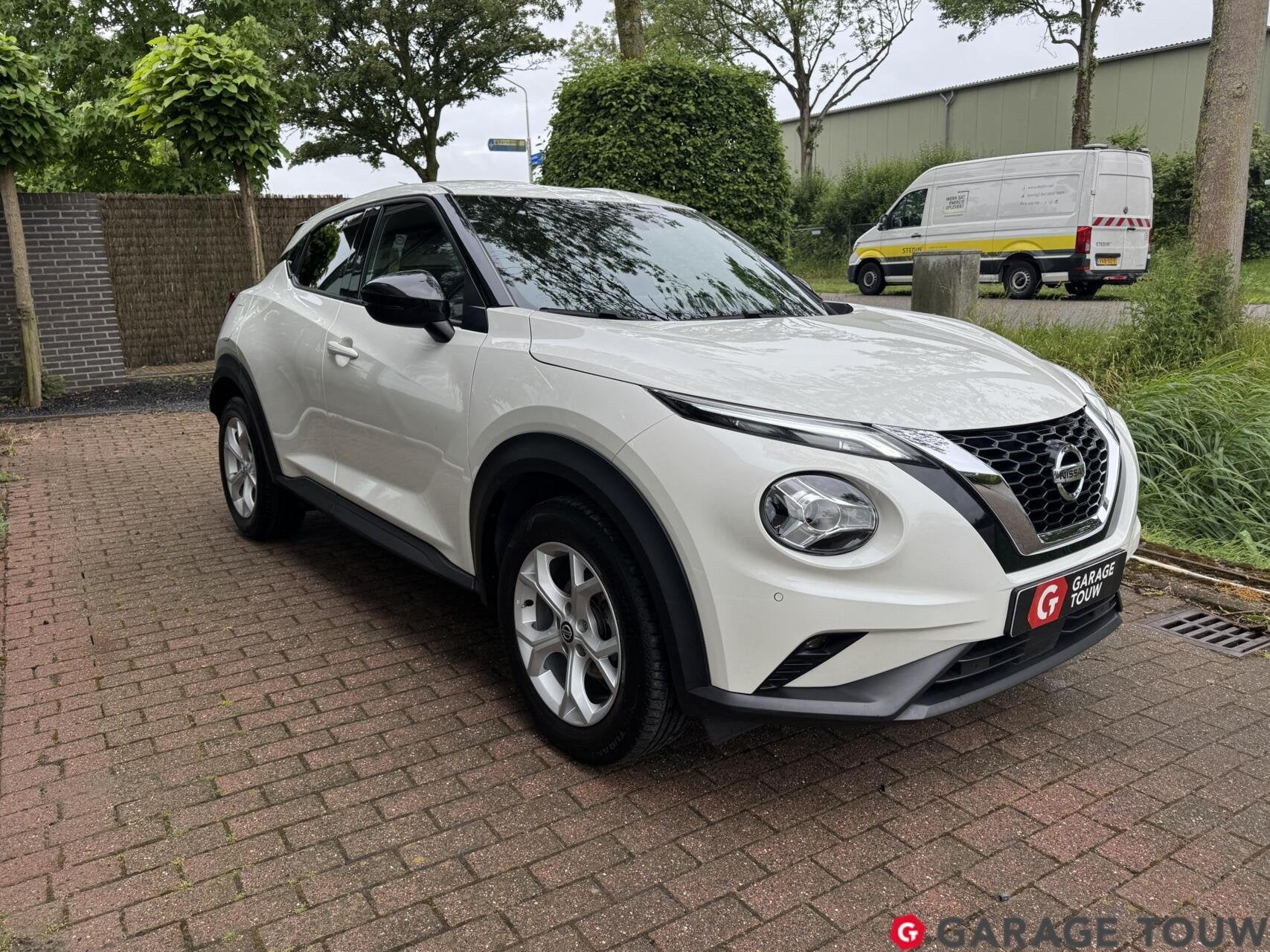 Nissan Juke 1.0 DIG-T N-Connecta Carplay, Clima, Cruise, Auto's, Voorwielaandrijving, Stof, Automatische klimaatregeling, Wit