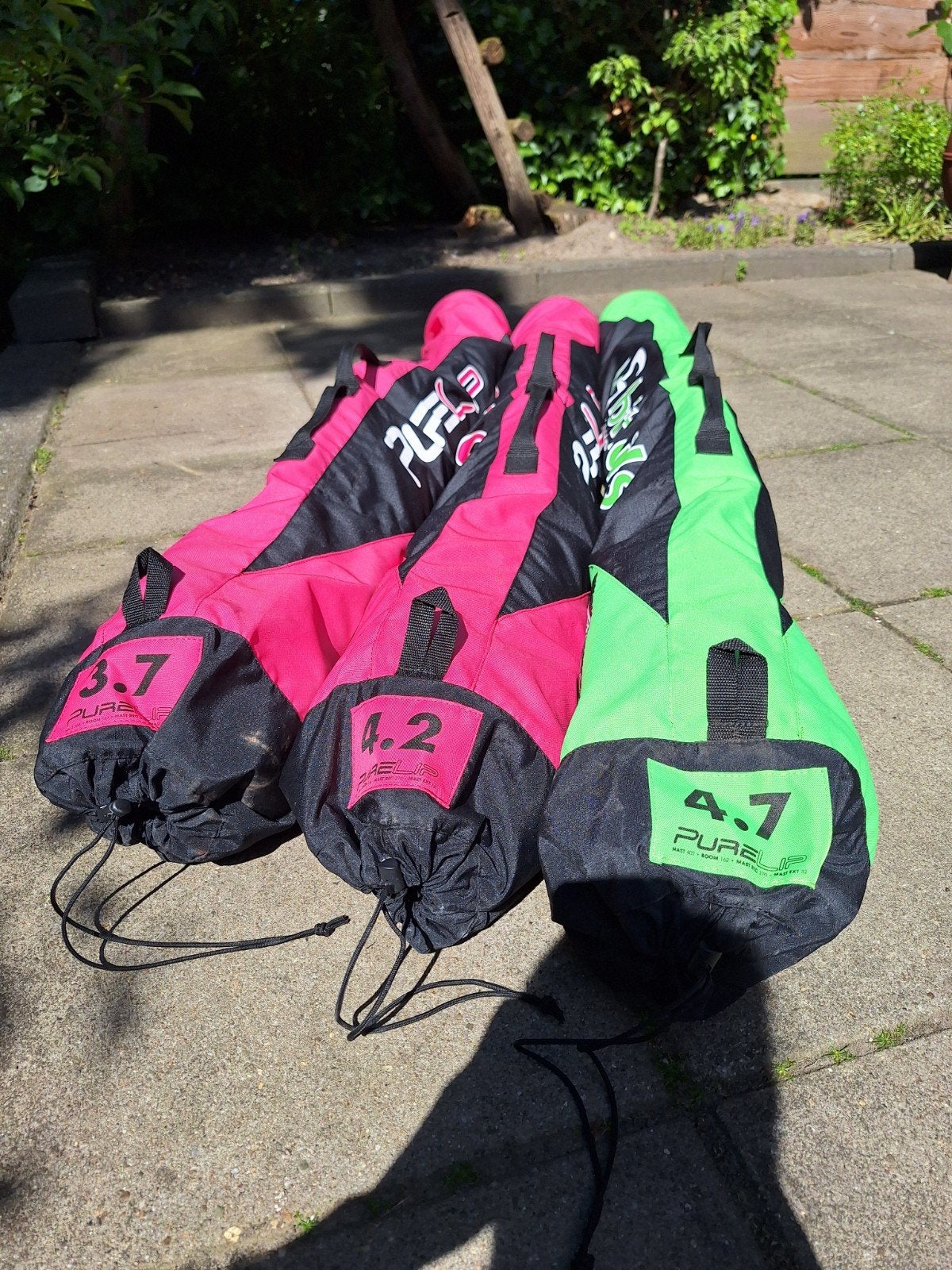 Complete zeilenset + mast en carbongiek, Ophalen, Zo goed als nieuw, Complete set, Loftsails