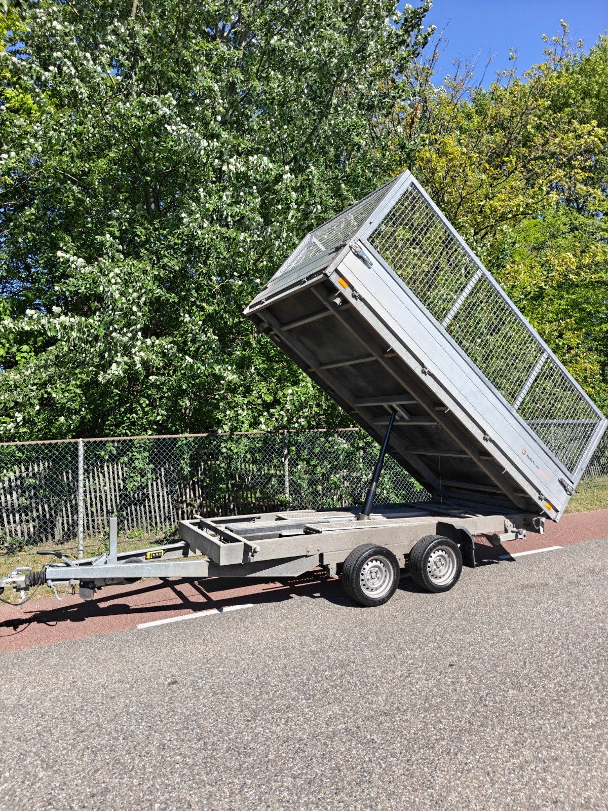 Saris 3 zijdige kipper aanhanger 3500KG, Ophalen of Verzenden, Zo goed als nieuw