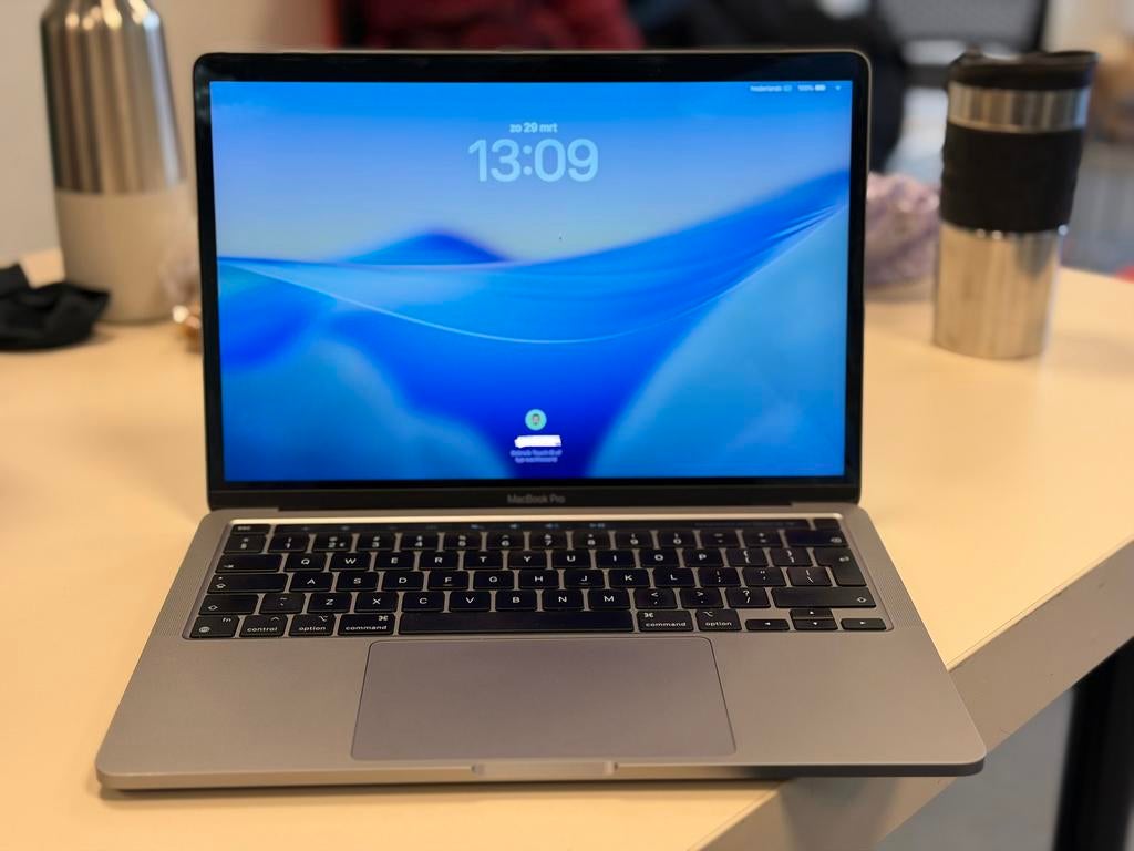 Macbook Pro 13” M1 Touchbar 16gb RAM 512gb SSD, Qwerty, 13 inch, 512 GB, Zo goed als nieuw